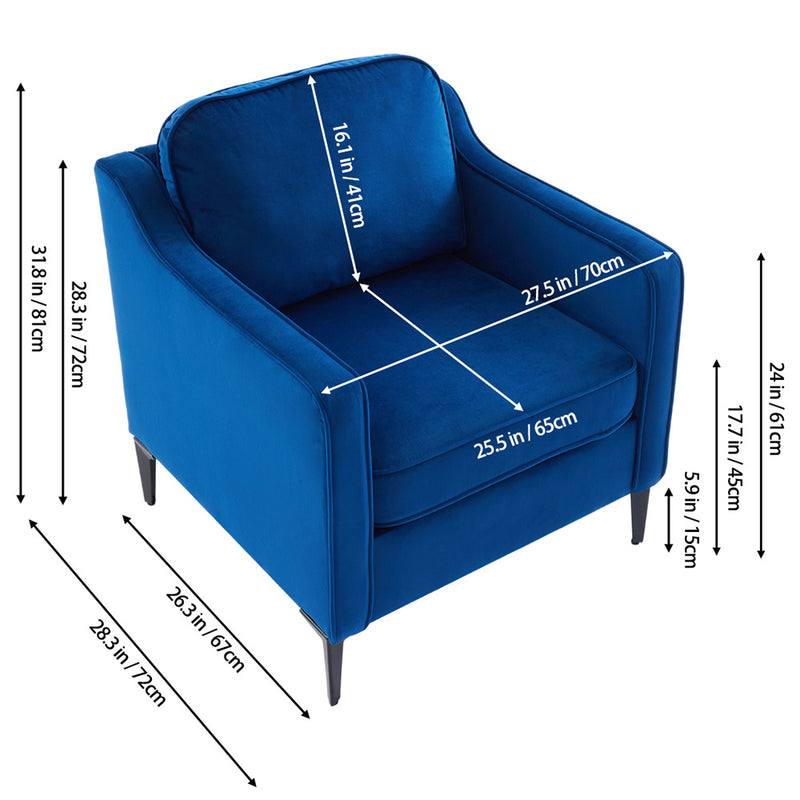 Livingandhome Modern Single Armchair