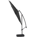 3M Large Banana Cantilever Patio Parasol For Outdoor Sunshade And Rain With Fillable Base On Wheels