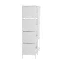 Livingandhome Portable Metal Closet Bedroom Cabinet