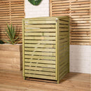 2.02m x 1.22m Large Wooden Outdoor Garden Triple Wheelie Bin Store Storage for 3 Bins