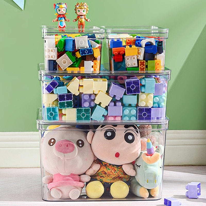 Kidkid 4Pcs Transparent Stackable Storage Box Set