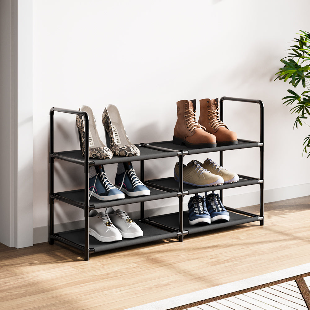 Lifeideas 3-Tier Large Open-Style Shoe Rack