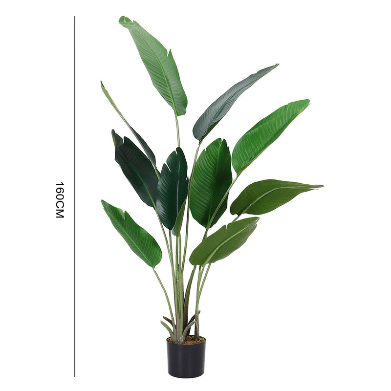 Lifeideas Tropical Plant Banana Artificial Tree in Pot