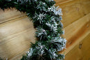 55cm Premier Christmas Snow Tipped Green Pine PVC Door Wreath