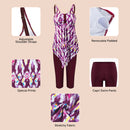 2 Piece Tankini Swimsuit with Double Shoulder Straps