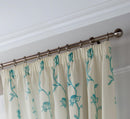 Exeter Embroidery Voile Lined Pencil Pleat Taped Top Curtains