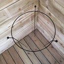 2 Pack Of Tom Chambers Cottage Heavy Duty Black Metal Steel Herbaceous Garden Plant Support Ring Large 80cm X 45cm