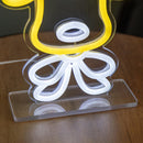 25cm Light up Christmas Reindeer Face Table Top Neon Sign