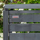74cm x 1.16m Outdoor Wooden Garden Wheelie Bin Store Storage for 1 Bin in Dark Grey
