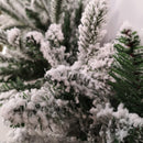 1.8m Snow Flocked Lapland Christmas Garland With 150 Tips