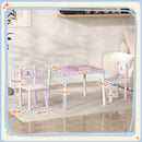 AIYAPLAY Princess Design Toddler Table and 2 Chairs Set, for Playroom