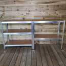 Set of 2 Garage Shelving 90cm Wide & 180cm High Heavy Duty 5 Tier Multipurpose Metal Racking Unit  / Warehouse Shelving Storage