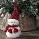 50cm Large Soft Fabric Sitting Snow Girl Christmas Decoration