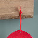 90cm Fabric Red And White Hanging Santa Advent Calendar Christmas Decoration