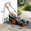 Outsunny 1800W Electric Lawnmower with 40cm Cutting Width, Mulching Feature