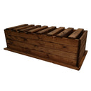 41cm x 108cm Large Rustic Chunky Wooden Garden Trough Planter