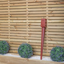 75mm x 75mm (3"x 3") Metal Garden Fence Post Holder & Spike