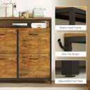 HOMCOM Shoe Cabinet with 4 Flip Drawers, Holds 12-20 Pairs