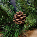 270cm 9ft Deluxe Christmas Princess Garland With 180 Tips and 14 Pine Cones