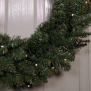 60cm Plain Green Christmas Wreath with 50 Warm White LEDs and 160 Bullet Tips