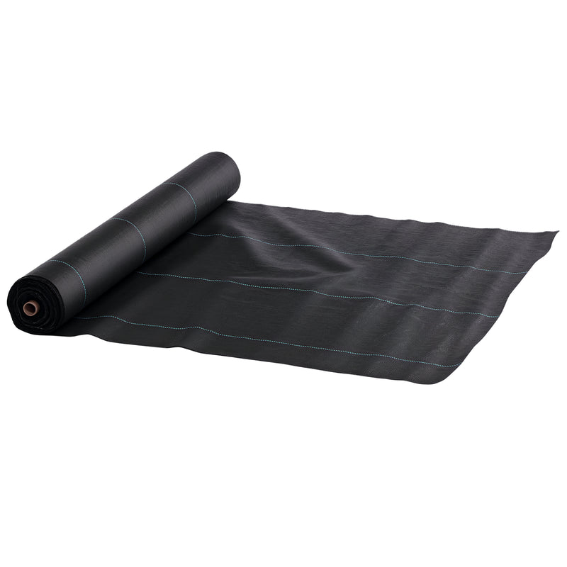 Outsunny 2 X 100m Weed Membrane, Heavy Duty Weed Control Membrane