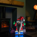 60cm Infinity Christmas Santa on Metal Base with Multi-Coloured LEDs
