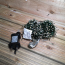 1000 LED 20m Premier Tree Ultra Brights Indoor Outdoor Multifunction Christmas Lights with Timer on Green Wire in Cool White