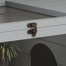 PawHut Tortoise House with Storage Cabinet, Lamp Holder, Openable Top