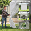 Outsunny 3 x 3 m Heavy Duty Pop Up Gazebo with Sides, UPF50+ Marquee Gazebo
