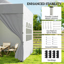 Outsunny 3 x 3 m Heavy Duty Pop Up Gazebo with Sides, UPF50+ Marquee Gazebo