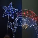 52cm Light up Christmas Penguin Dewdrop Silhouette with Twinkling LEDs