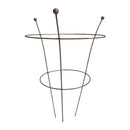 Pack of 4 Tom Chambers Herbaceous Bare Rusted Steel Garden Plant Support Medium 54cm x 40cm