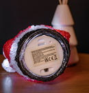 19cm Battery Operated Light up Acrylic Christmas Santa Decoration with 16 Ice White LEDs
