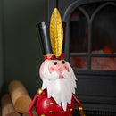 44cm Hand Painted Metal Christmas Captain Santa Decoration