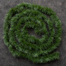 6m (20ft) x 10cm Fine Cut Green Christmas Garland Tree Decoration