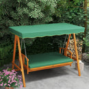 Outsunny 3 Seater Wooden Garden Swing Chair Seat Hammock Bench Lounger Bed