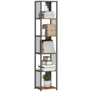 HOMCOM 5-Tier Bookshelf, Freestanding Display Storage Unit