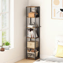HOMCOM 5-Tier Bookshelf, Freestanding Display Storage Unit