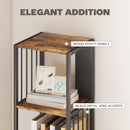 HOMCOM 5-Tier Bookshelf, Freestanding Display Storage Unit