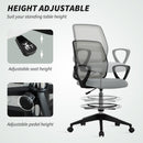 Vinsetto Draughtsman Chair Tall Office Chair with Adjustable Height