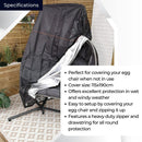 Samuel Alexander Double Egg Garden Chair Covers Waterproof Protective Outdoor Anti UV Windproof Heavy Duty Swing Chair Cover With Zipper For Egg Chair