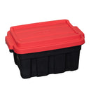 11L/37L/140L Black and Red Small Tuff Stackable Storage Box with Lid and Carry Handles