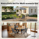 Outsunny Garden Dining Set, Patio Sets With Tempered Glass Table