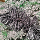 2m x 15cm Chunky & Fine Mix Christmas Tinsel Garland in Matt Graphite