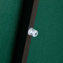 3m Solar Powered Lit Banana Cantilever Garden Parasol With LEDs & Base Weights Included In Green