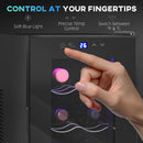 HOMCOM Freestanding Wine Cooler Fridge With 8 Bottle, 21 Litre Capacity