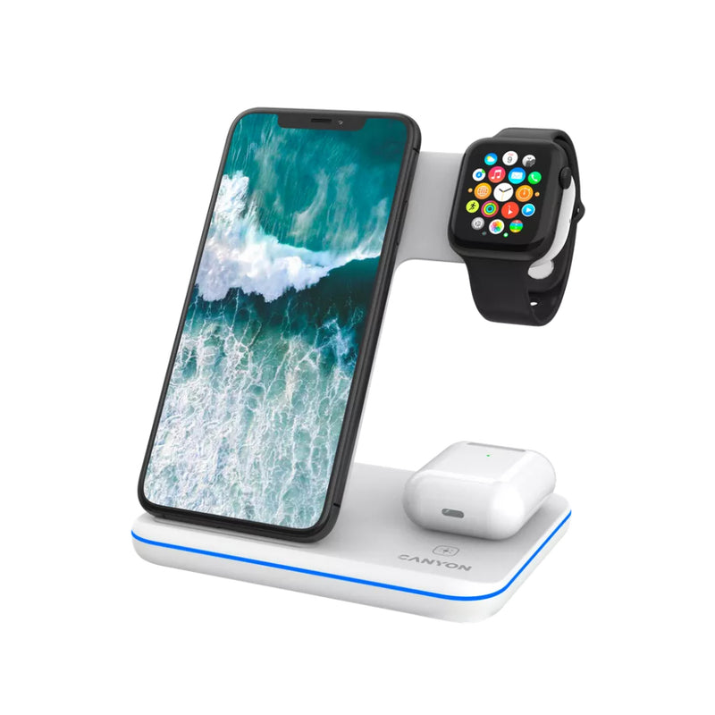 Canyon Wireless Charging Station 3-in-1 WS-303 - White