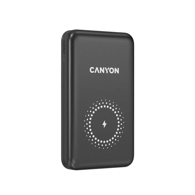 Canyon Power Bank with Wireless Charging Function 10000 mAh - Black
