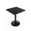Livingandhome Square Cafe Table with Metal Base