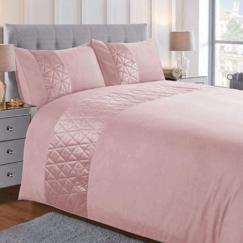 Lewis's Pinsonic Panel Bedding - Pink